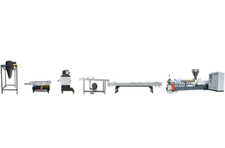 Línea de granulación de tipo hebras 