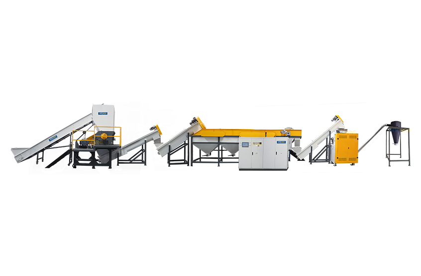 Línea de lavado de reciclaje de películas PE/PP (500-1000 kg/h)