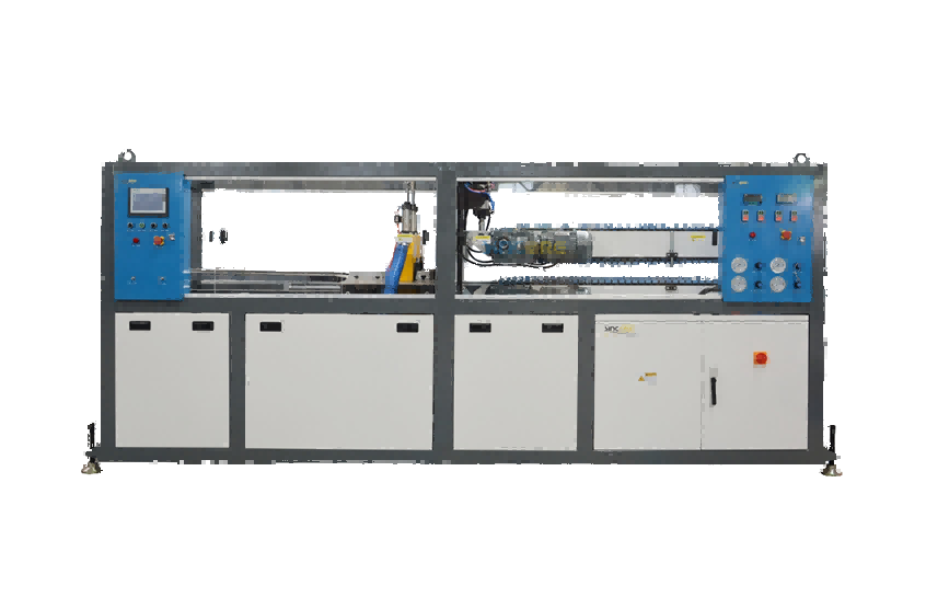 Línea de extrusión de tubos de PVC de doble salida