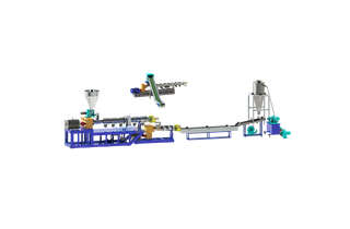 Línea de granulación de doble etapa tipo filamento