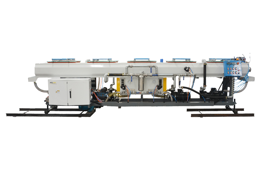 Línea de extrusión de tubos de PVC de doble salida