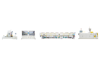 Línea de extrusión de tubos de PVC de salida única 