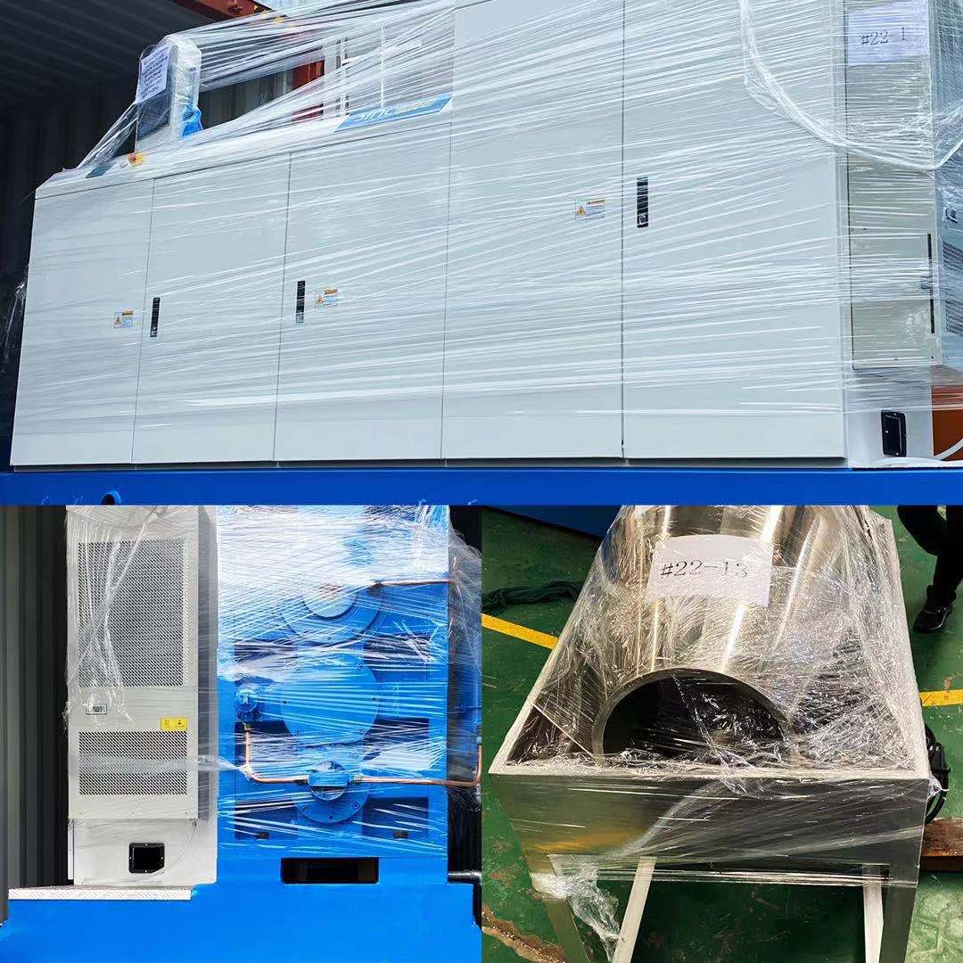Línea de granulación de reciclaje de PE en el envío