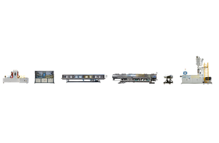 Línea de extrusión de tubos de HDPE (menos de 315 mm)