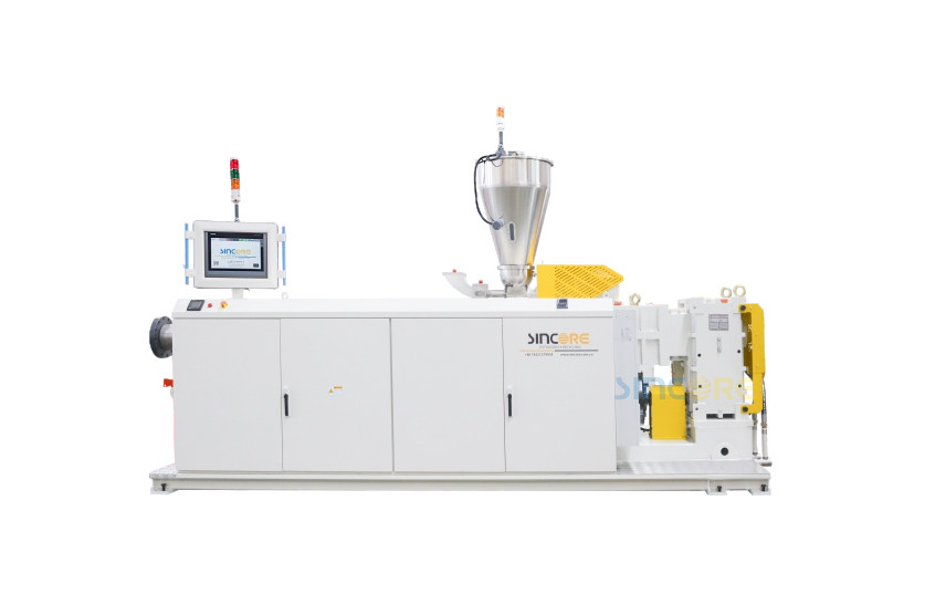 Línea de perfiles de ventanas de alta velocidad con extrusora de doble husillo paralela