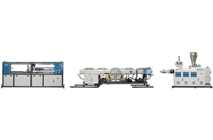 Línea de extrusión de tubos de PVC de doble salida