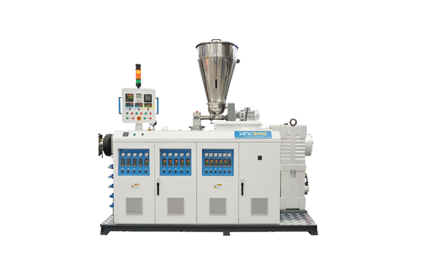 Línea de extrusión de tubos de PVC de doble salida