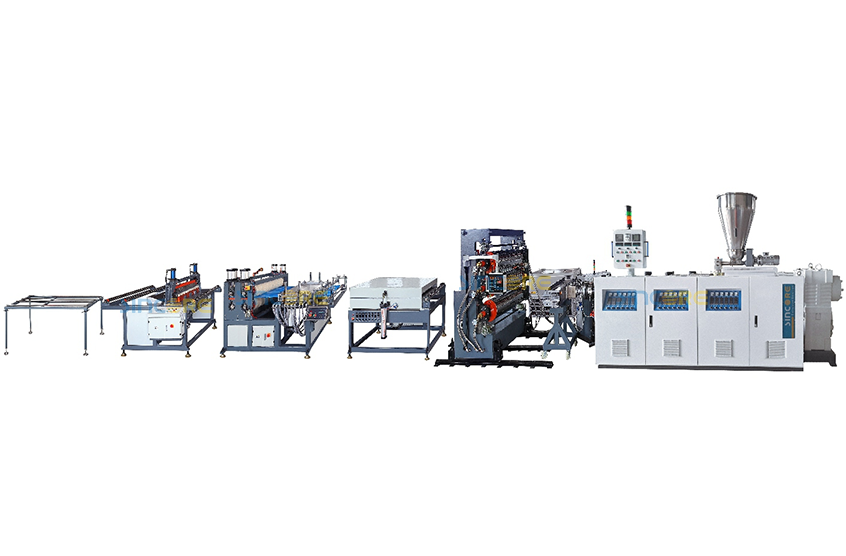 Línea de extrusión de hoja de techo de PVC