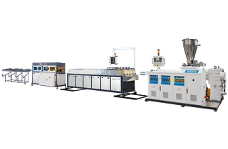 Línea de extrusión de tubos de PVC de cuatro salidas