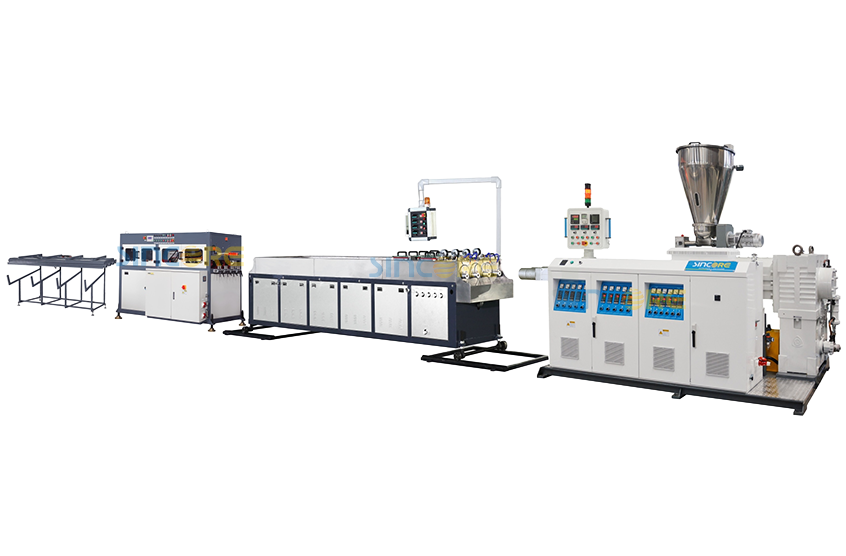 Línea de extrusión de tubos de PVC de cuatro salidas